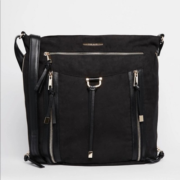 River Island Black Suede Bag - Picture 1 of 8